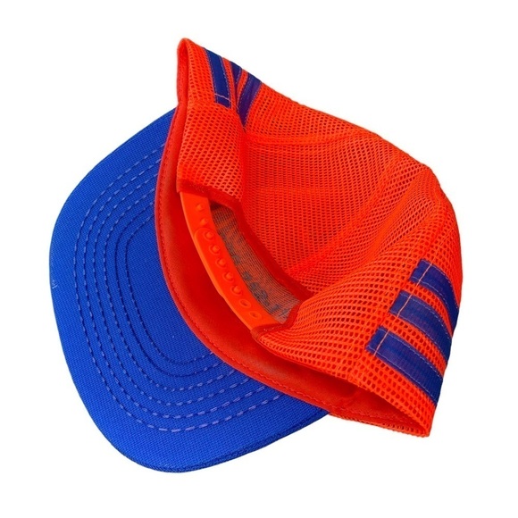 Vintage 3 Stripe Mesh SnapBack Trucker Hat Call Before Dig Retro Made in USA - Picture 6 of 7